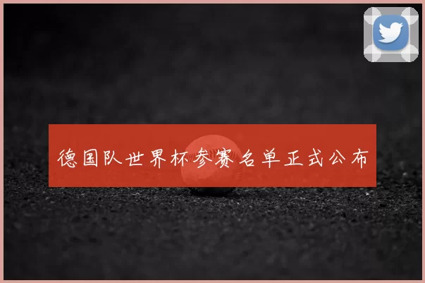 德国队世界杯参赛名单正式公布