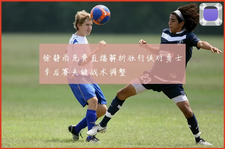 徐静雨免费直播解析独行侠对勇士季后赛关键战术调整